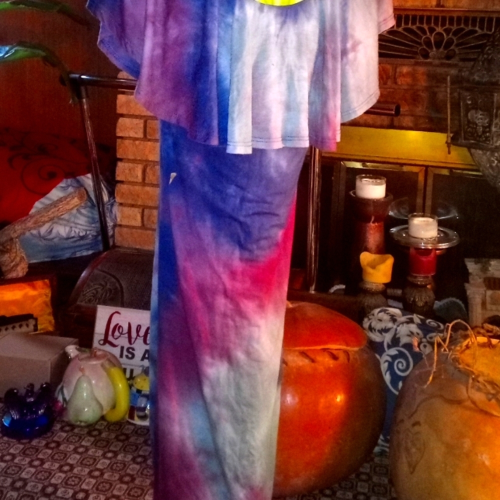 Cute tie-dye mini dress